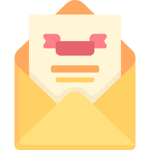 Convite em envelope